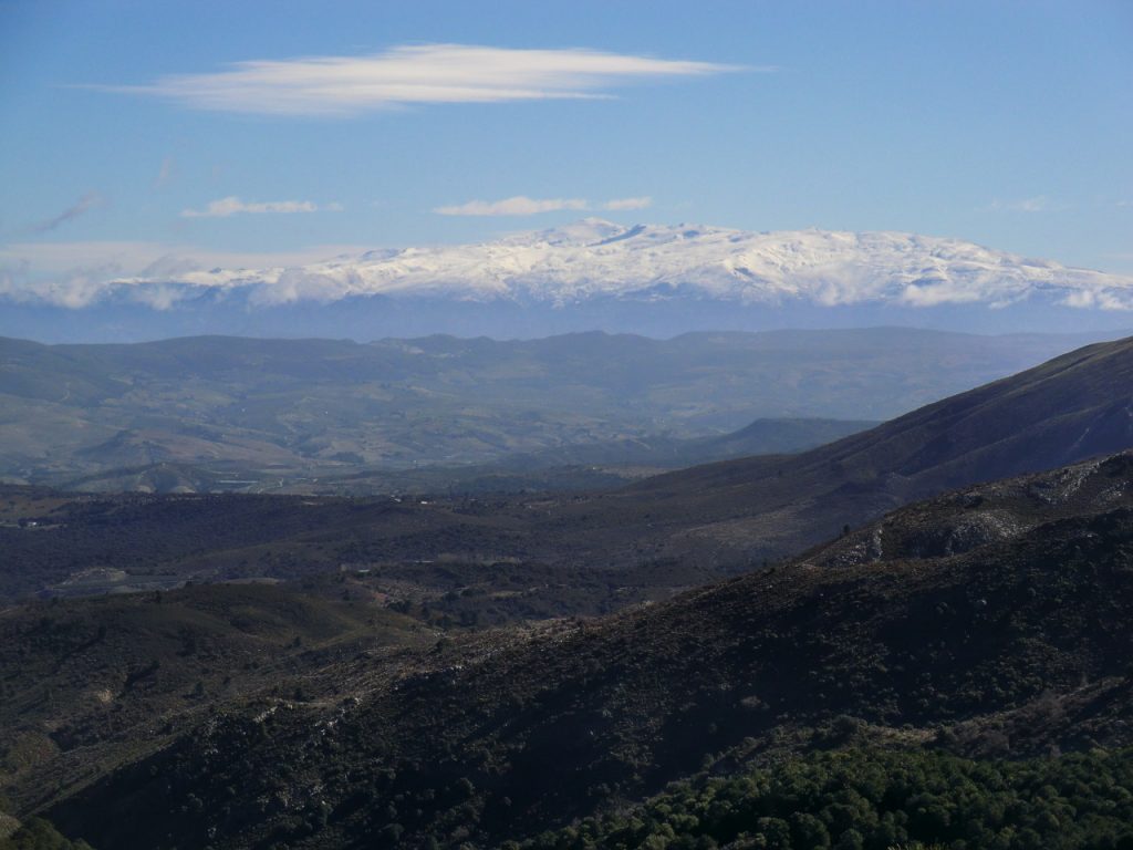 Vista de las cumbres de Sierra Nevada